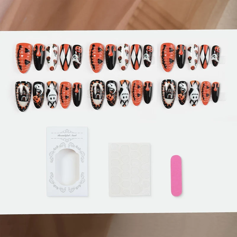 Kunstnagelset im Halloween-Design Brehn