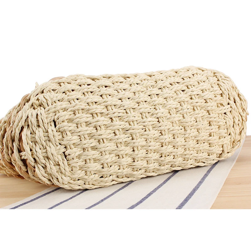 Handgemachte Stroh-Tragetasche mit einzigartigem Blumendesign Skanto