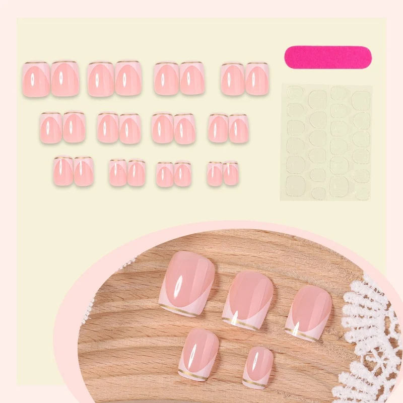 Kunstnagelset mit elegantem Spitzen-Design Brehn