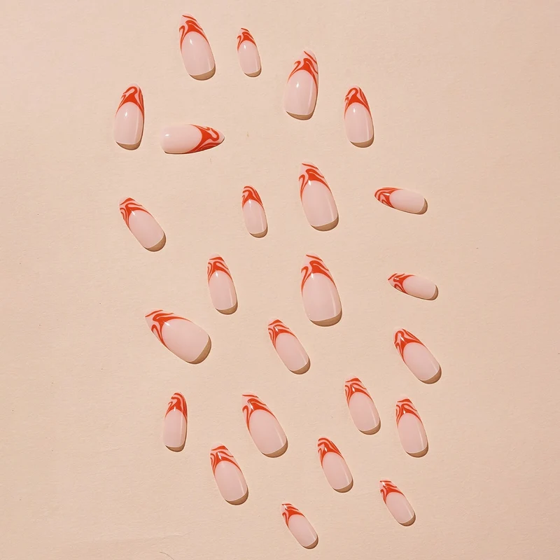 Kunstnägel mit kreativem Flamingo-Muster Brehn