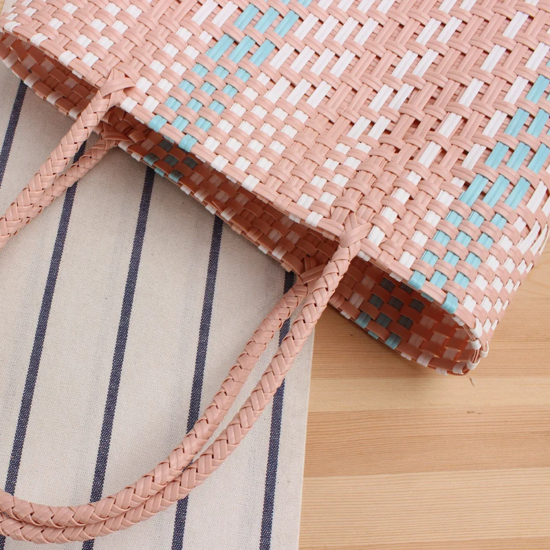 Gewebte Tragetasche mit geometrischem Design Skanto