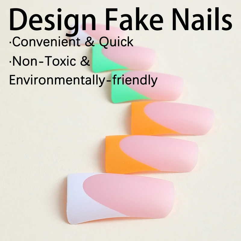 Kunstnagelset mit kreativem Farbverlauf Brehn