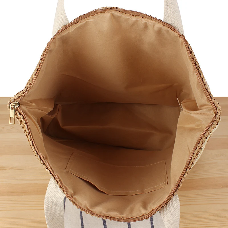 Geflochtene Strandtasche mit robusten Riemen Skanto