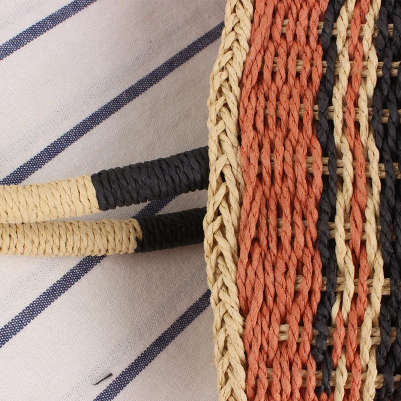 Geflochtene Strandtasche mit breitem Tragegriff Skanto