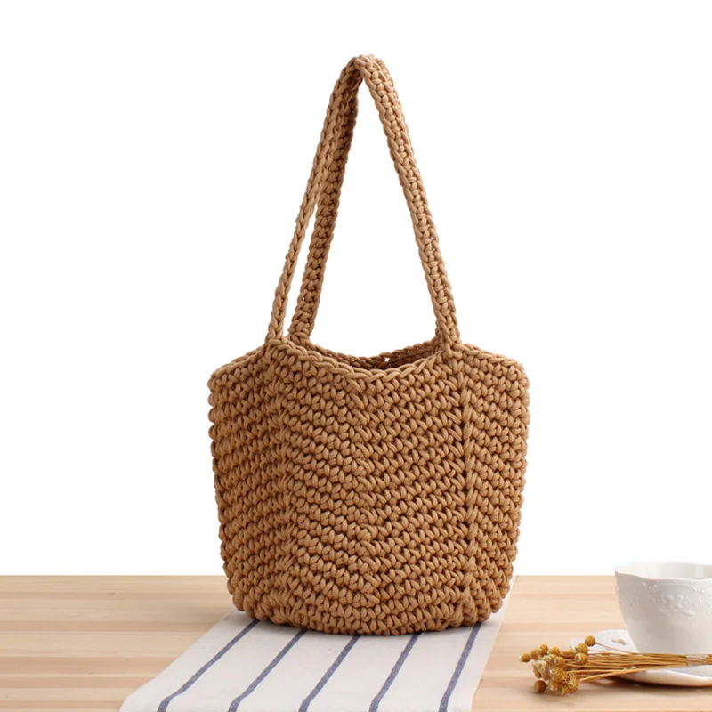 Geflochtene Strandtasche im modernen Stil Skanto