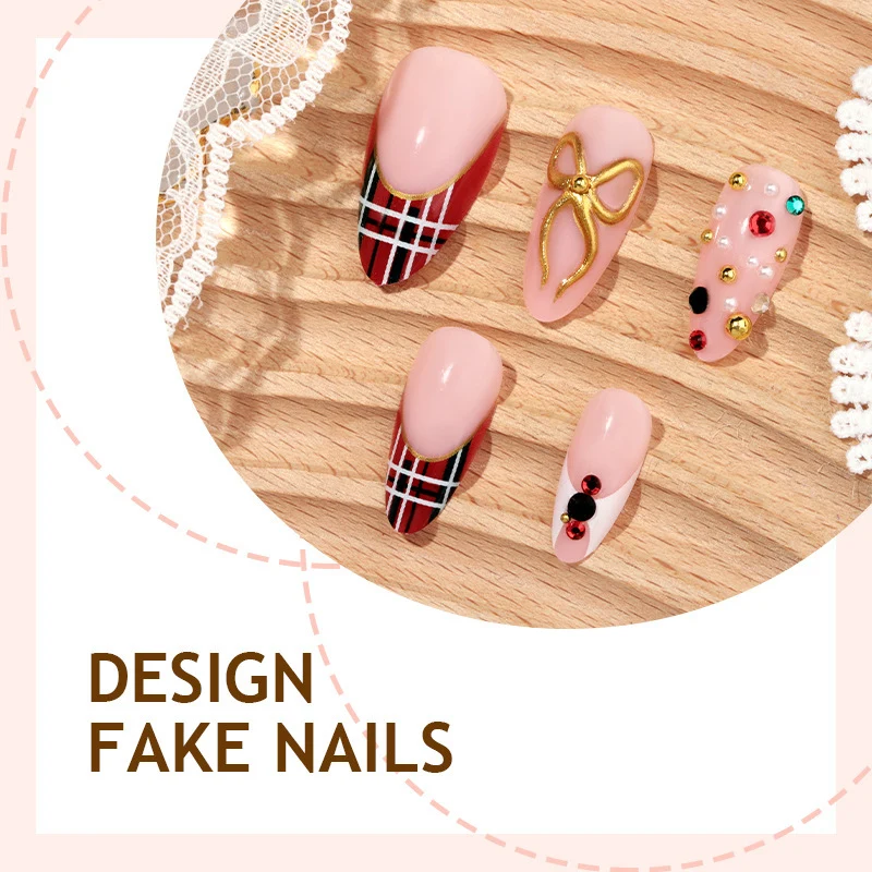 Kunstnagelset mit Glamourösen Designs und Stilvollen Akzenten Brehn