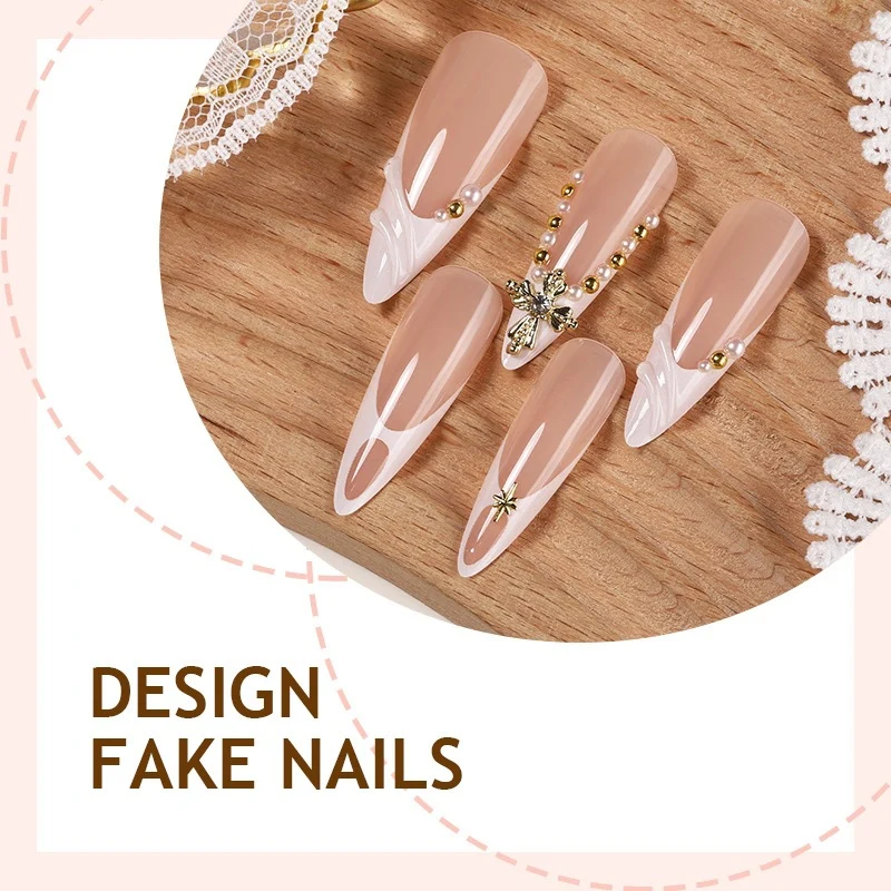 Kunstnagelset mit glamourösen Designs und eleganten Akzenten Brehn