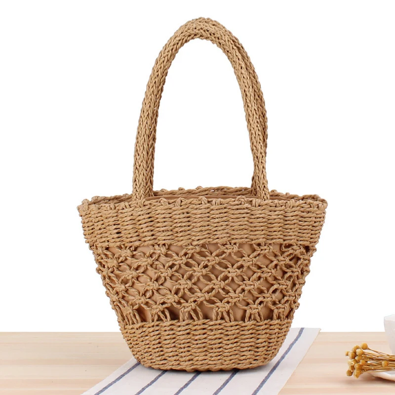 Geflochtene Netz-Strandtasche Skanto