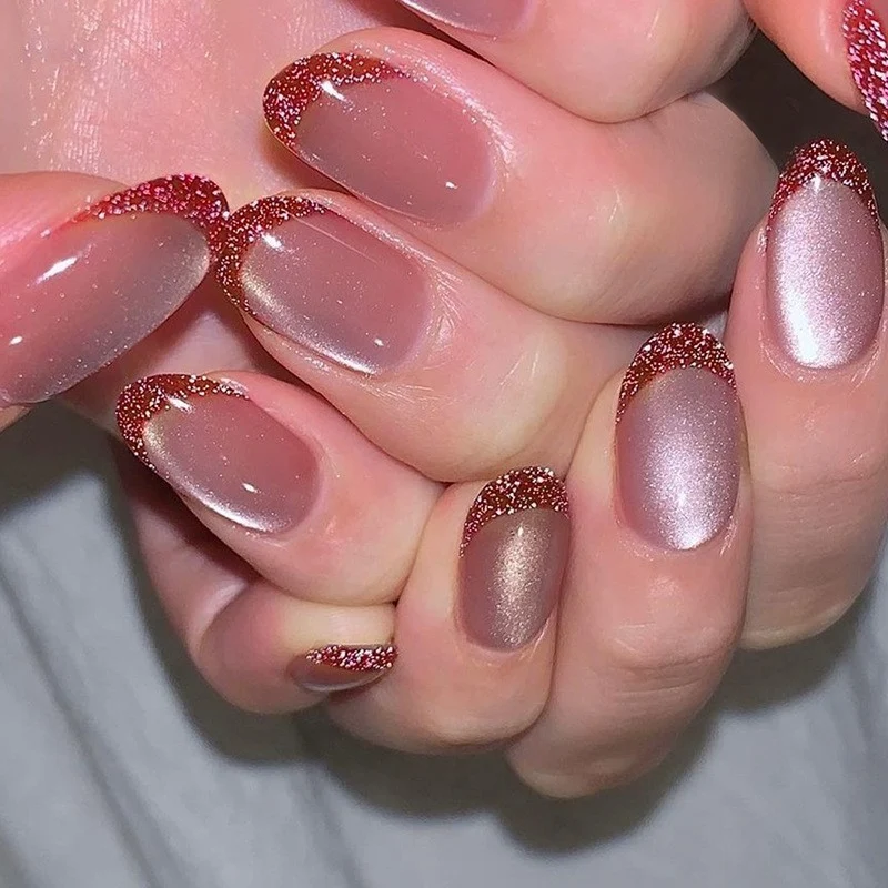 Kunstnagelset mit glamourösem Leopardenmuster und eleganten Schleifen Brehn