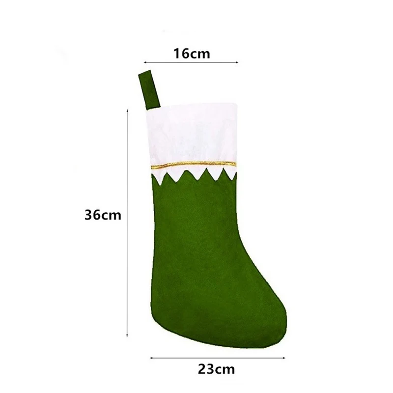 Festlicher Weihnachtsstrumpf mit eleganter Umrandung