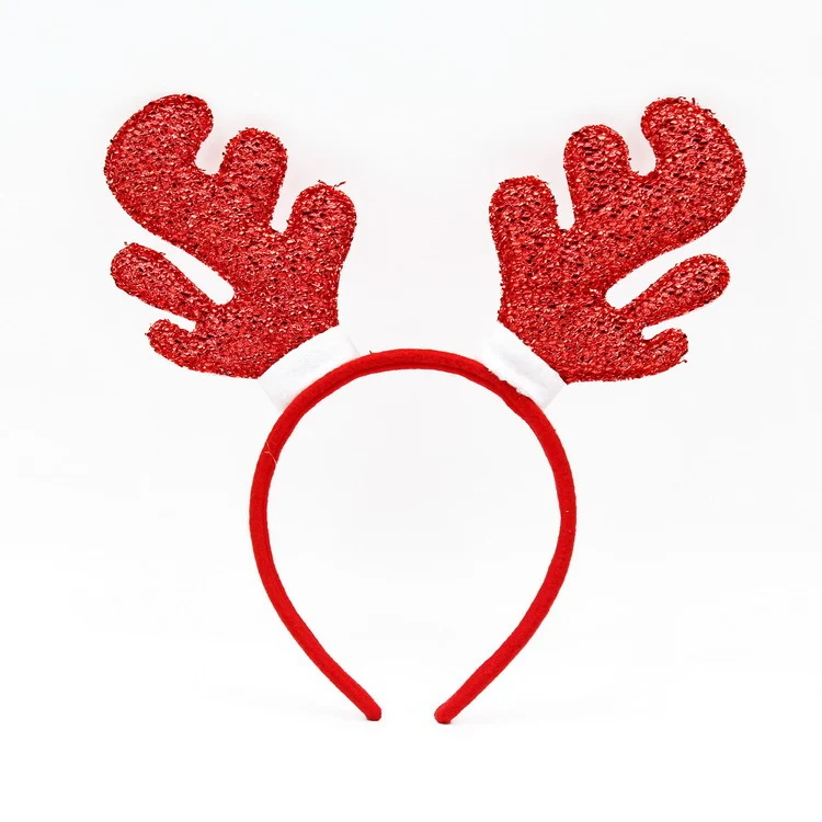 Festlicher Weihnachts-Haarreif mit lustigen Weihnachtsmannfiguren