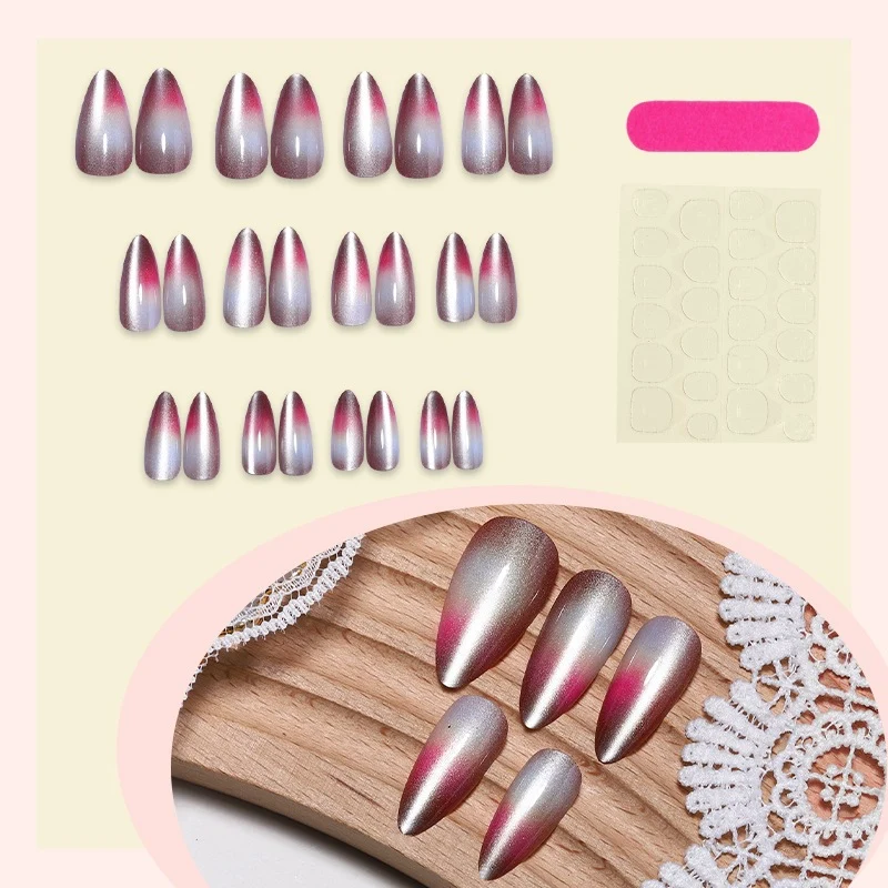 Künstliche Stiletto-Nägel mit Ombre-Effekt Brehn