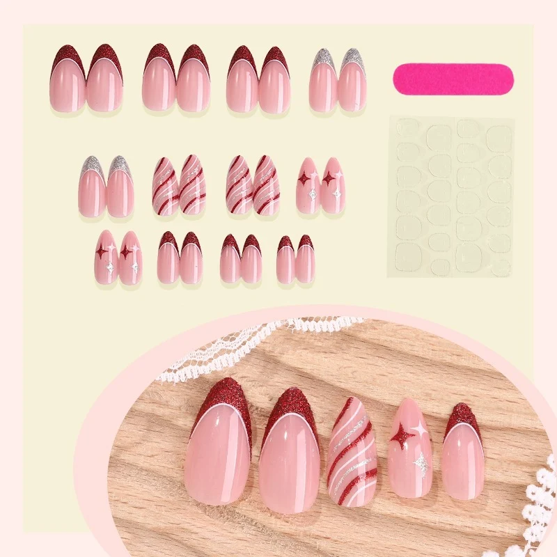 Künstliche Nagelspitzen mit Ombre-Design Brehn