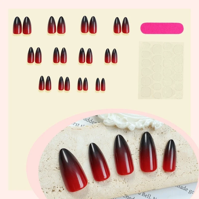 Künstliche Nagelspitzen mit Ombre-Design Brehn