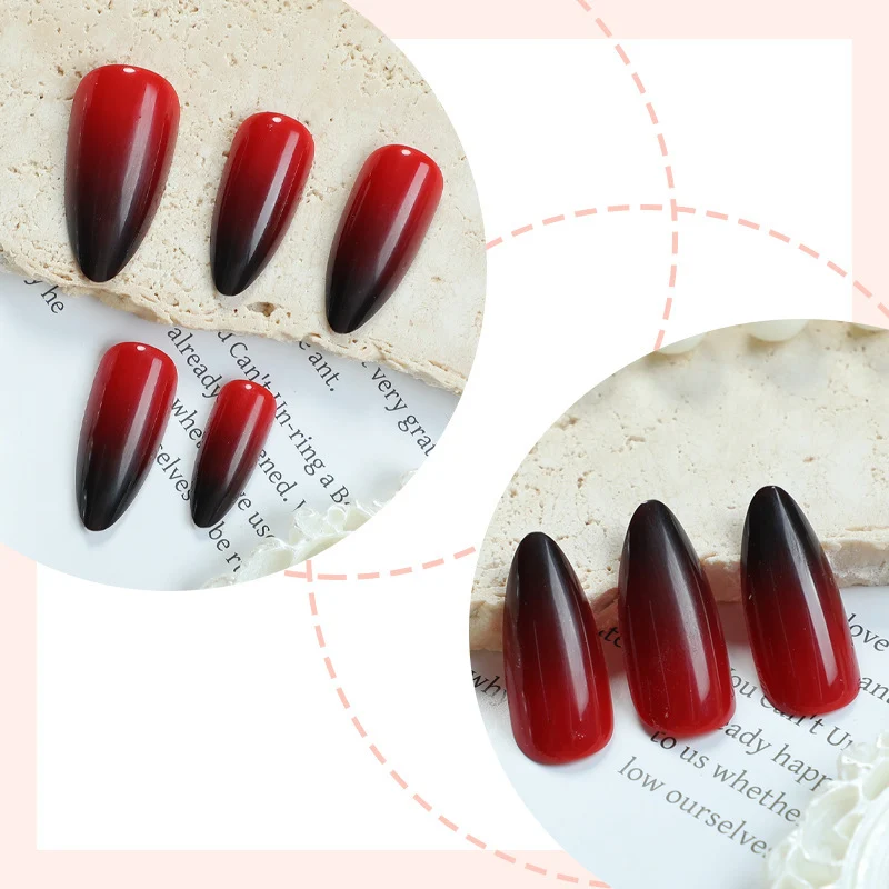 Künstliche Fingernägel mit Ombre-Effekt Brehn