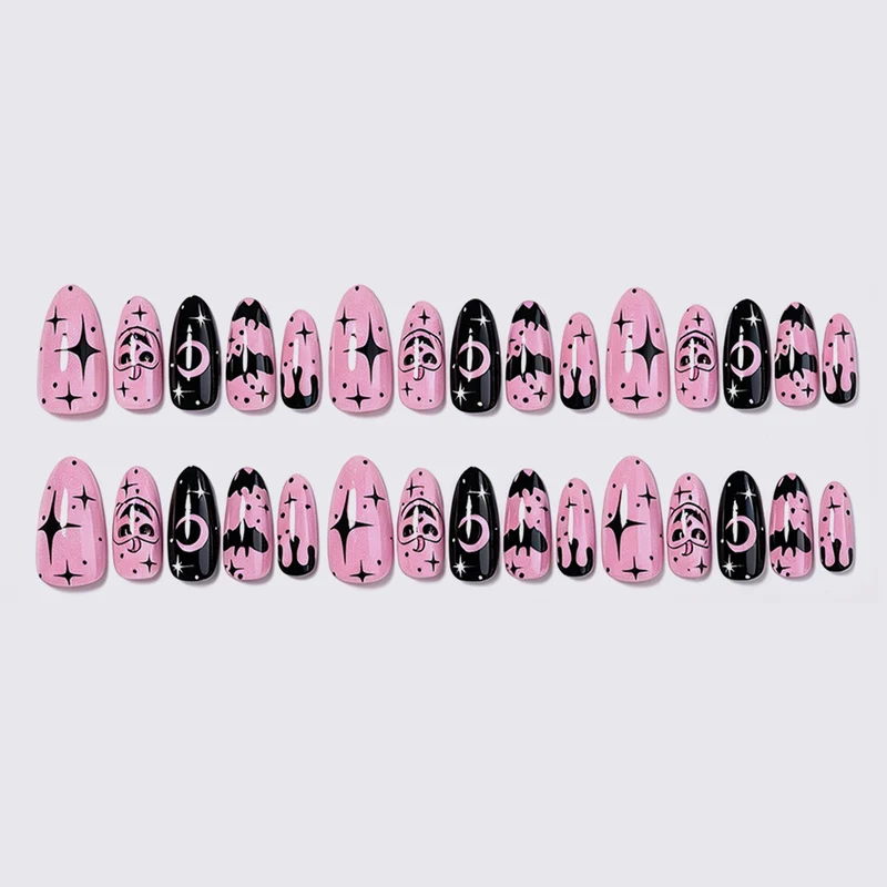 Kreatives Nagelset mit Halloween-Motiv Brehn
