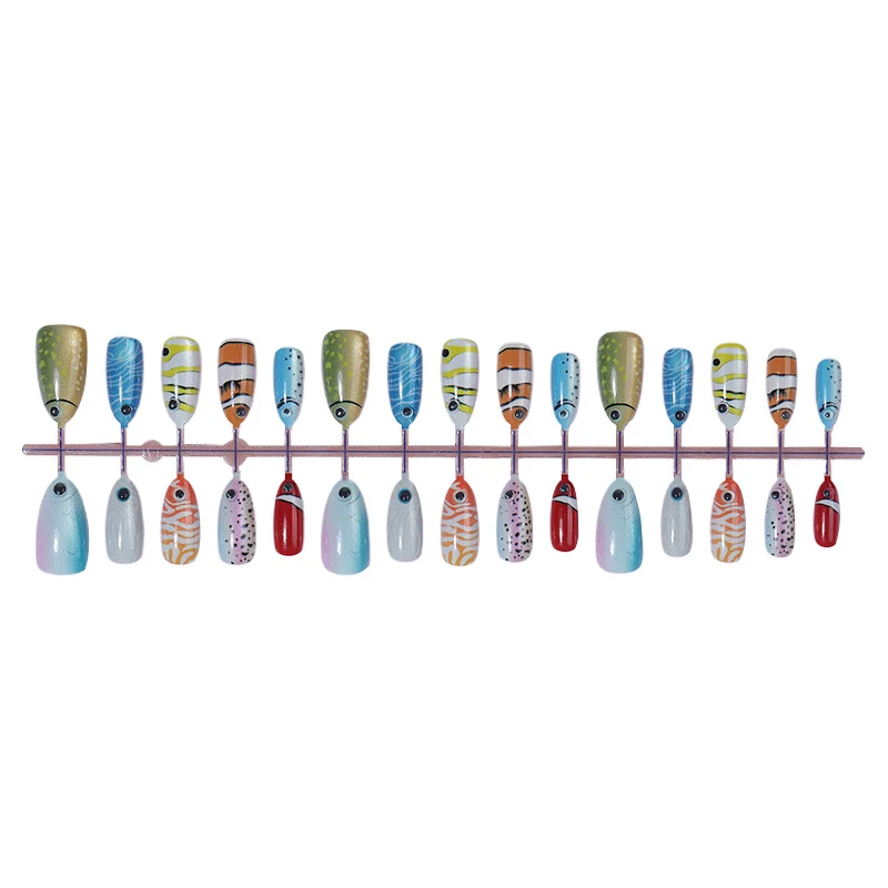 Kreatives Kunstnagelset mit Unterwasser-Motiv Brehn