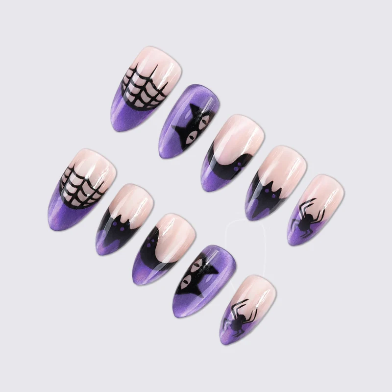 Kreatives Kunstnagelset mit Halloween-Motiven Brehn