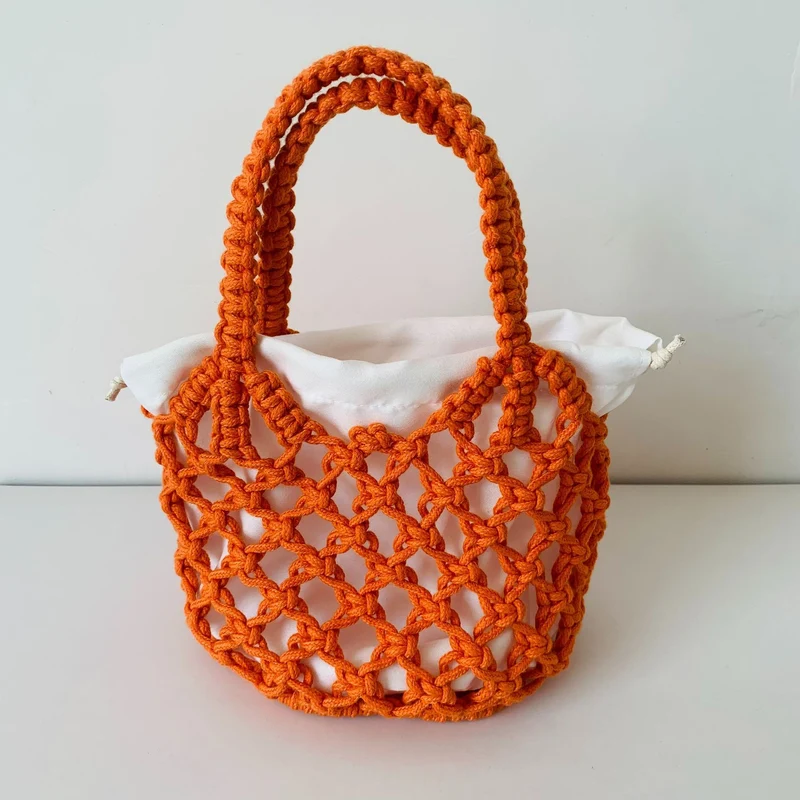 Handgeknüpfte Tote Bag mit innerem Kordelzugverschluss Skanto