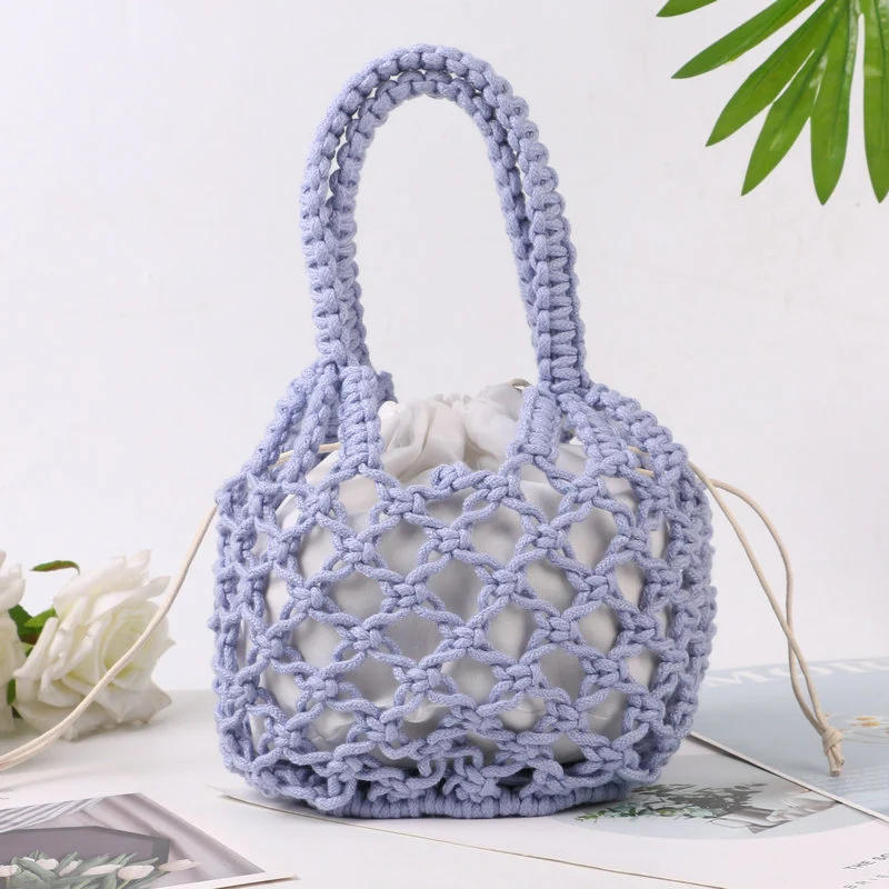 Handgeknüpfte Tote Bag mit innerem Kordelzugverschluss Skanto
