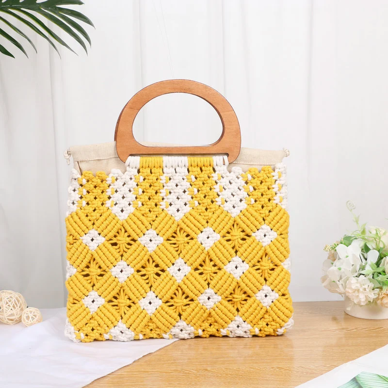 Handgeknüpfte Makramee-Tasche Skanto