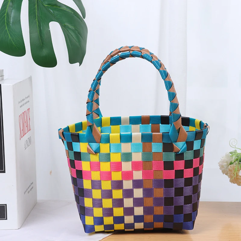 Bunte gewebte Tragetasche Skanto