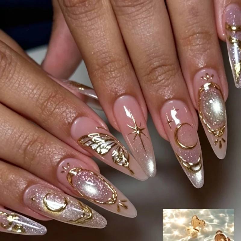 Künstliche Nagel-Kollektion mit Eleganten 3D-Verzierungen Brehn