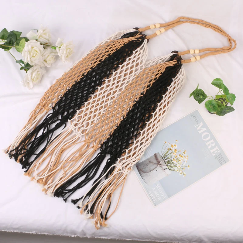 Leichte Makramee-Shopper-Tasche Skanto