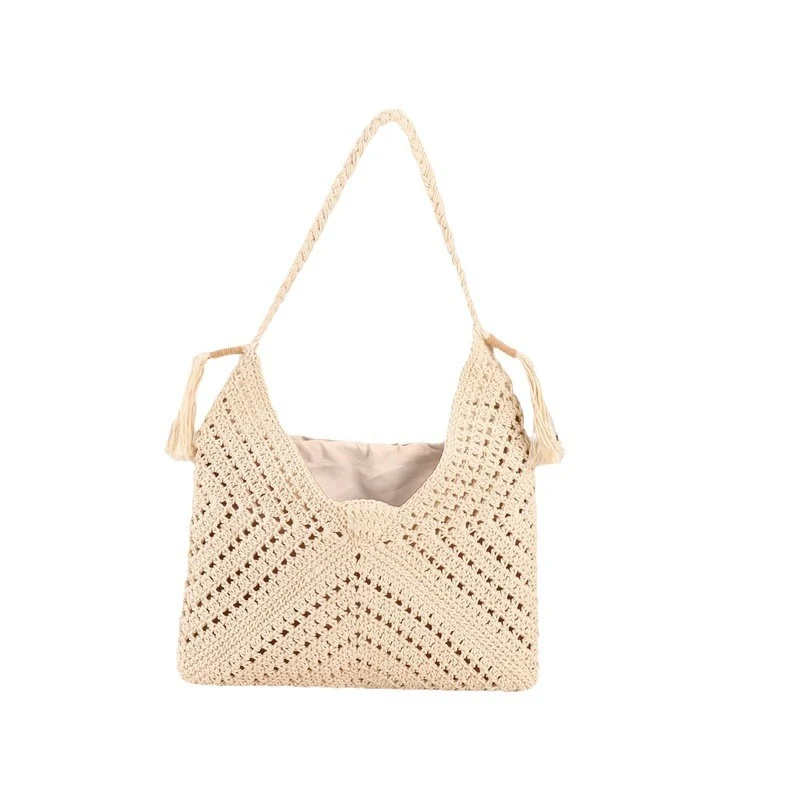 Handgemachte Makramee Shopper-Tasche Skanto