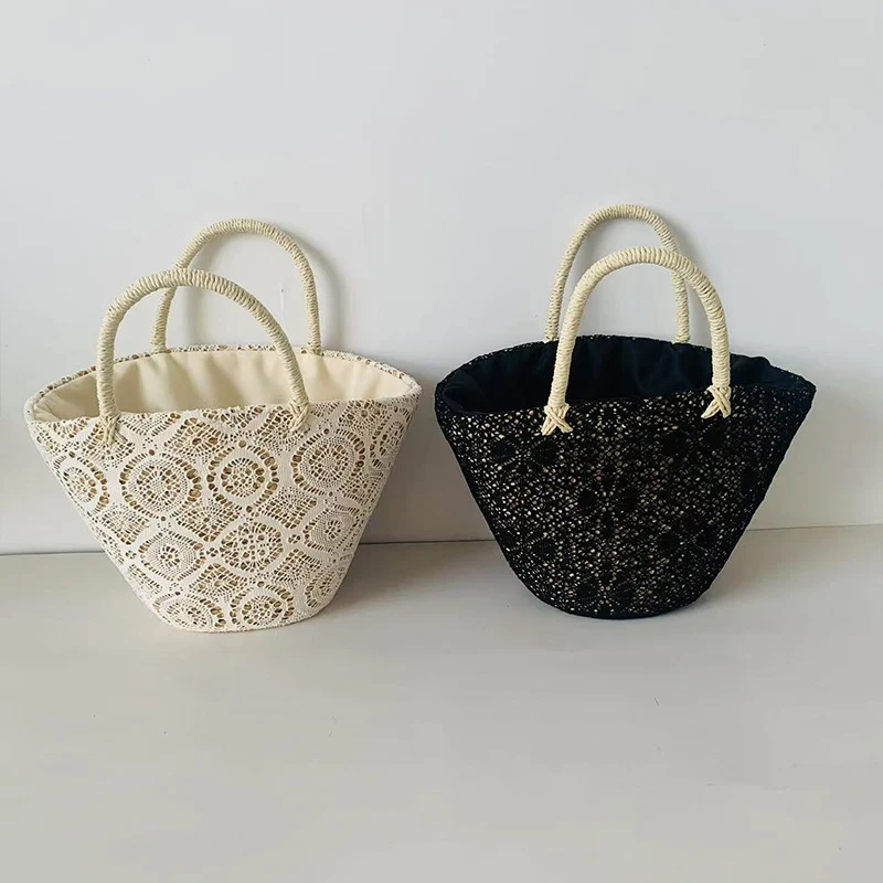 Korbtasche mit elegantem, gewebtem Design Skanto