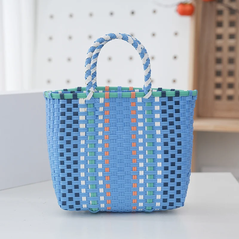 Handtasche aus strapazierfähigem Kunststoffmaterial mit gewebtem Design Skanto