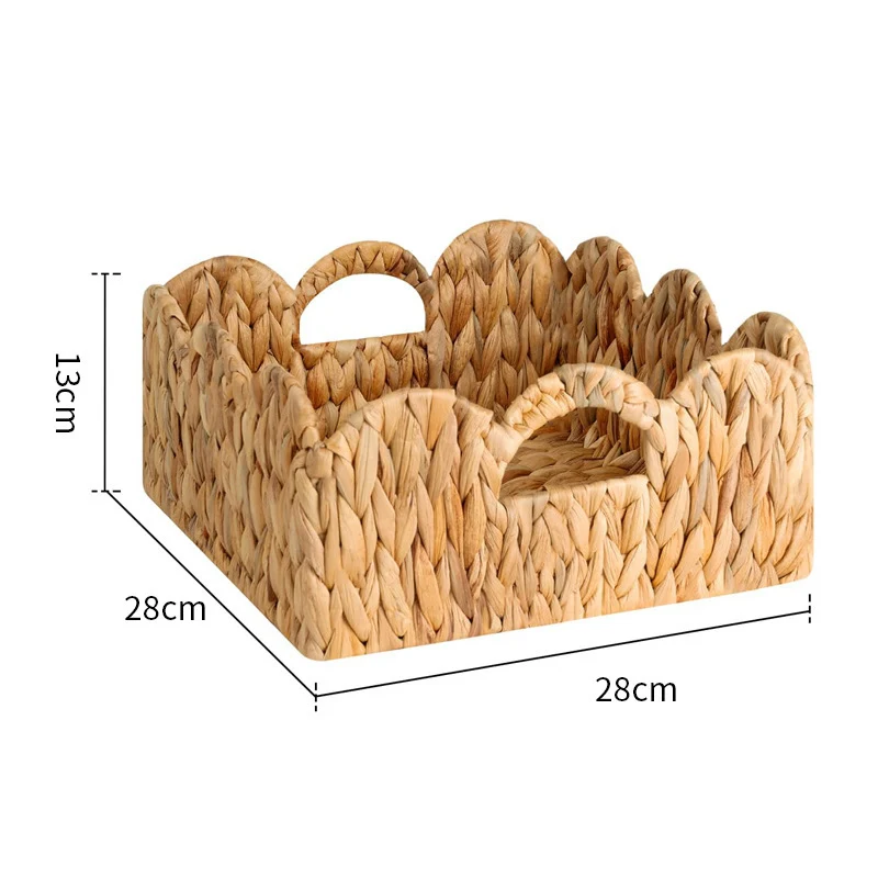 Scalloped Woven Serving Tray Karnz