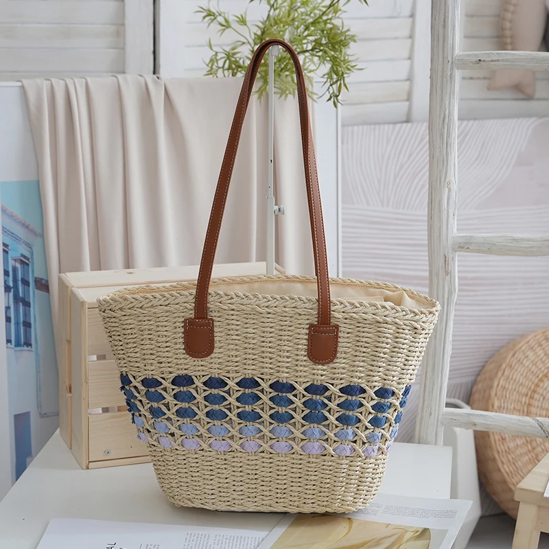 Strohhandtasche Skanto