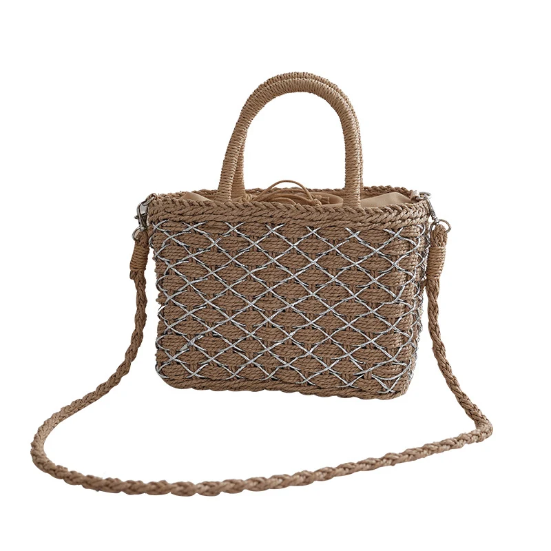 Stylische Rattan-Handtasche Skanto