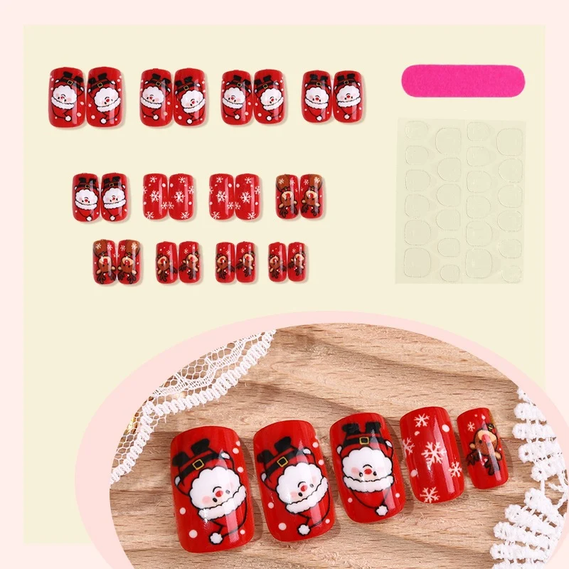 Kreatives Kunstnagelset mit festlichem Weihnachtsdesign Brehn