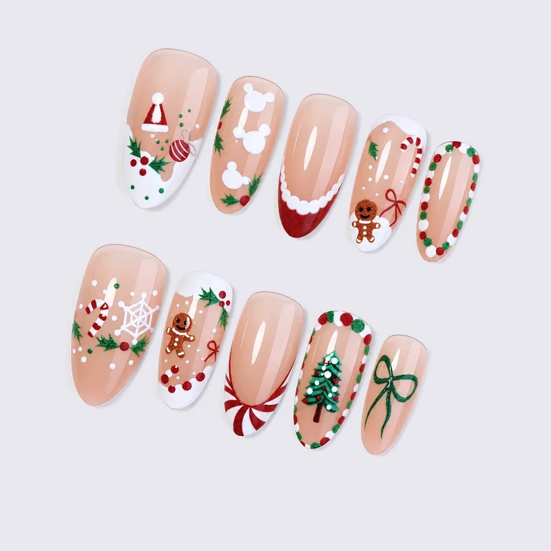 Kreatives Kunstnagelset für festliche Anlässe Brehn