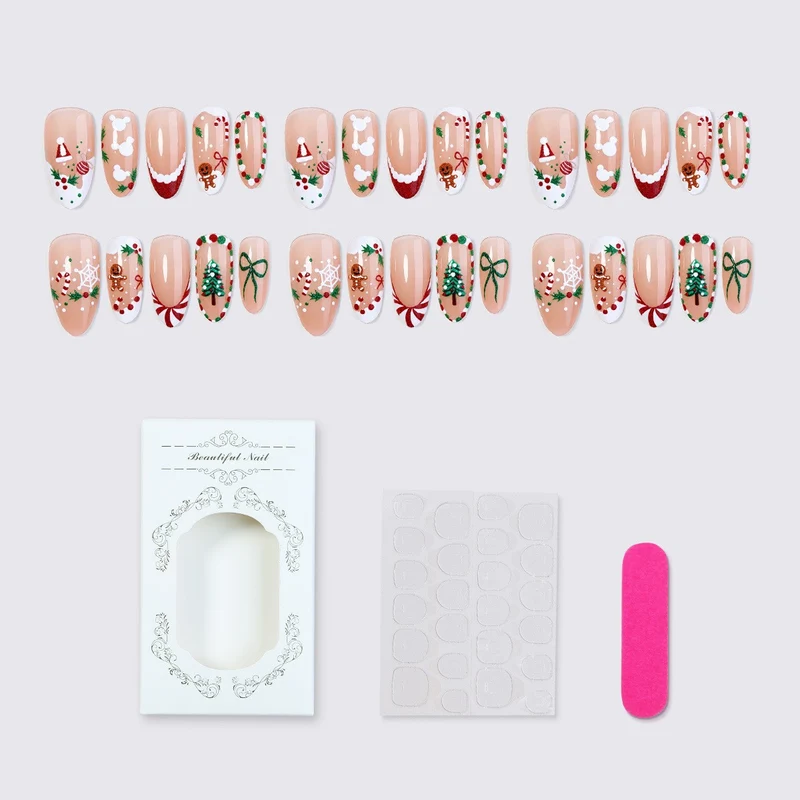 Kreatives Kunstnagelset für festliche Anlässe Brehn