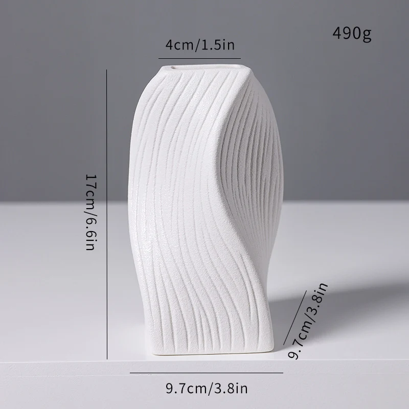 Moderne abstrakte skulpturale Vase Brehn