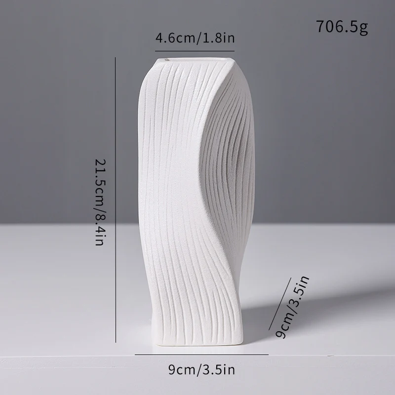 Moderne abstrakte skulpturale Vase Brehn