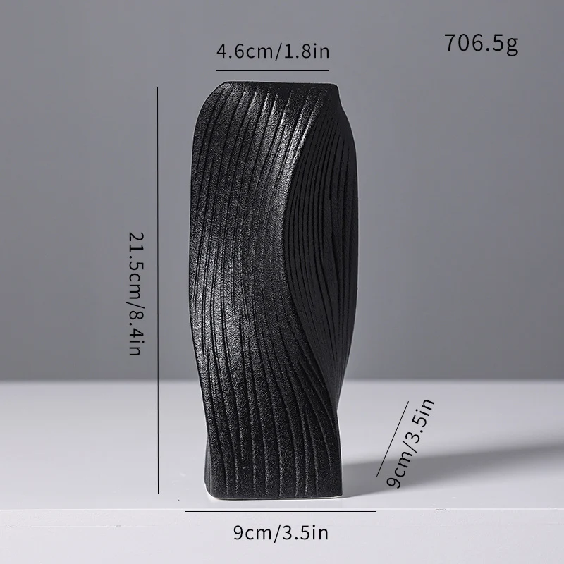 Moderne abstrakte skulpturale Vase Brehn