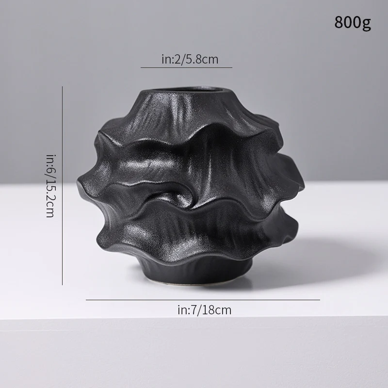 Dekorative Fluid-Shape Keramik Brehn