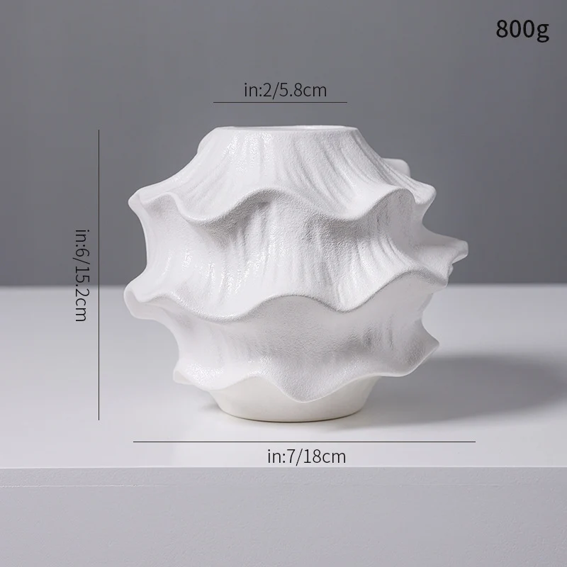 Dekorative Fluid-Shape Keramik Brehn