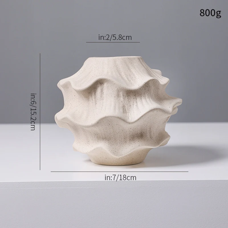 Dekorative Fluid-Shape Keramik Brehn