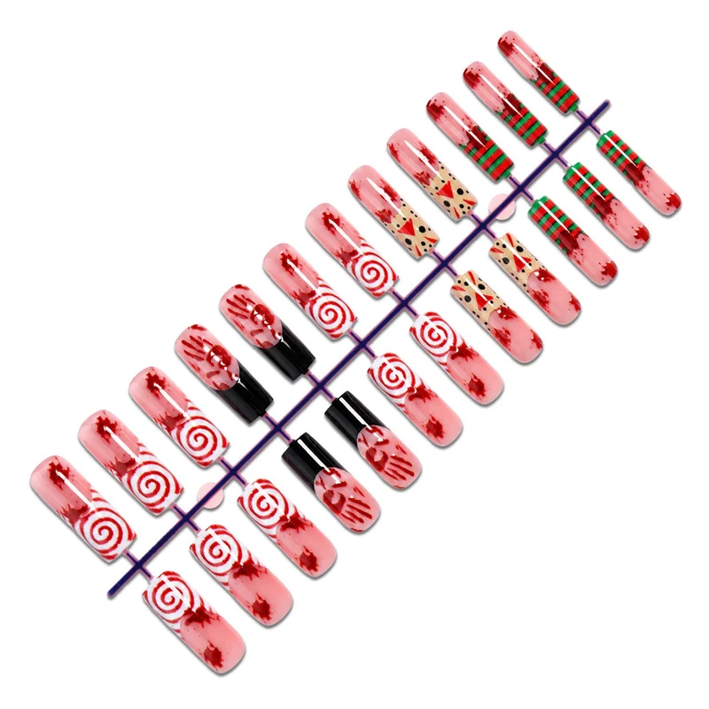 Kreatives Halloween Kunstnagelset mit skurrilen Motiven Brehn