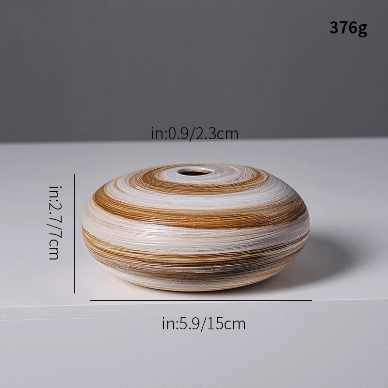 Künstlerische Spiraldesign Keramikvase Brehn