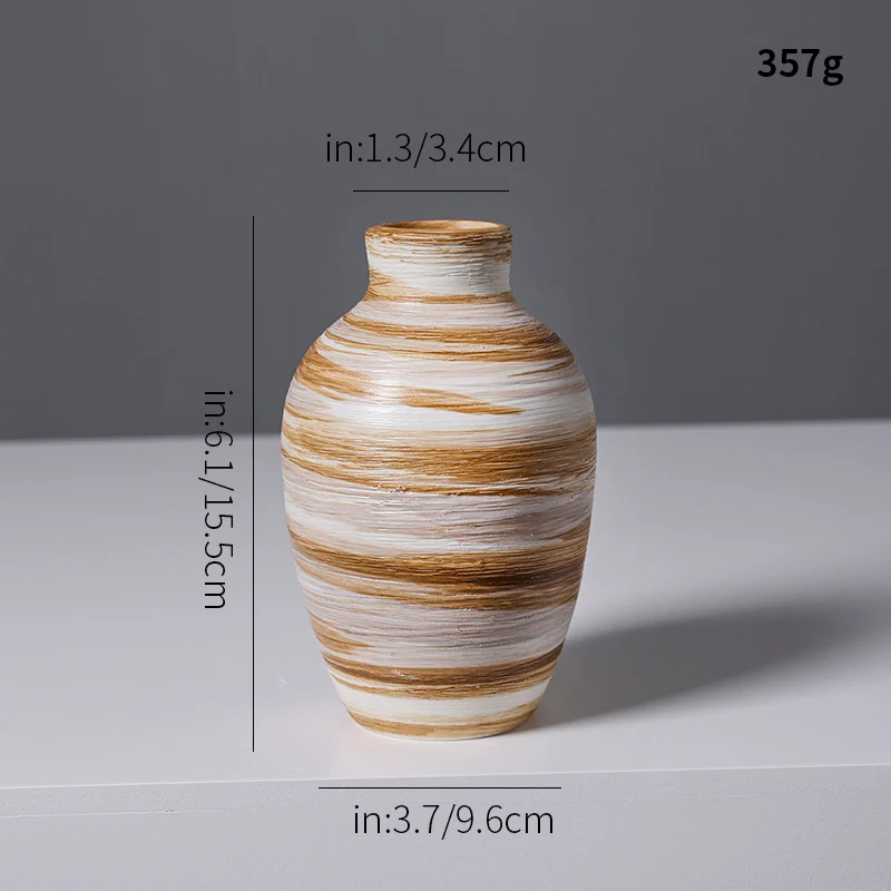 Künstlerische Spiraldesign Keramikvase Brehn