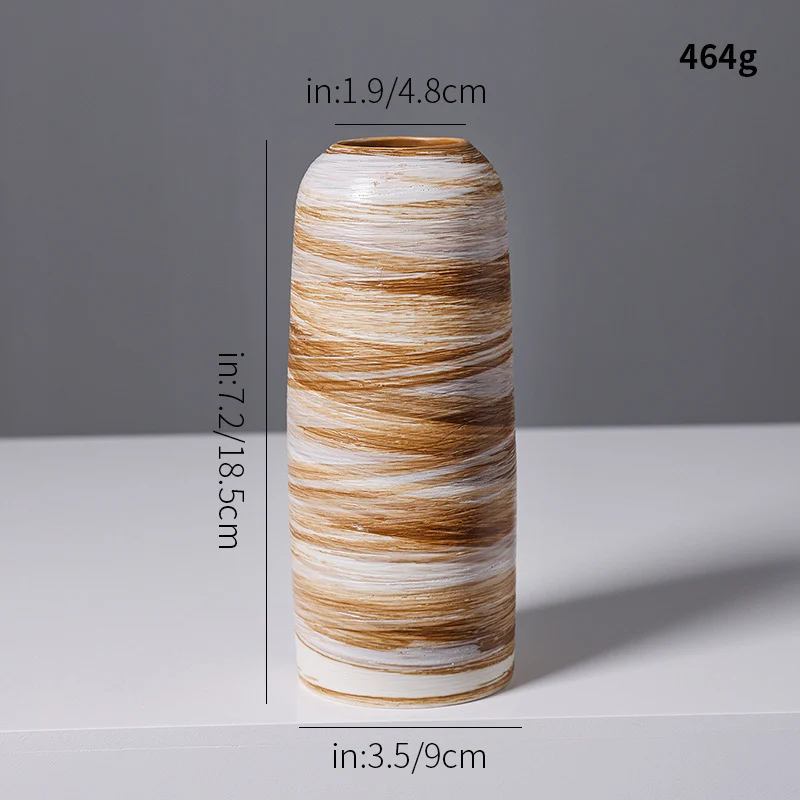 Künstlerische Spiraldesign Keramikvase Brehn