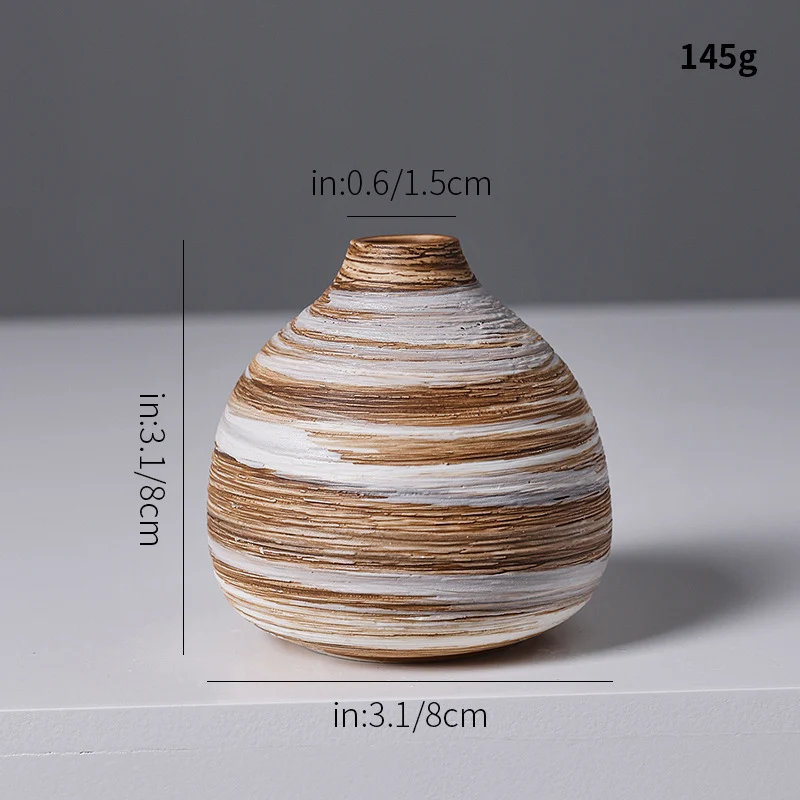 Künstlerische Spiraldesign Keramikvase Brehn