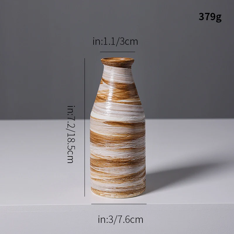 Künstlerische Spiraldesign Keramikvase Brehn