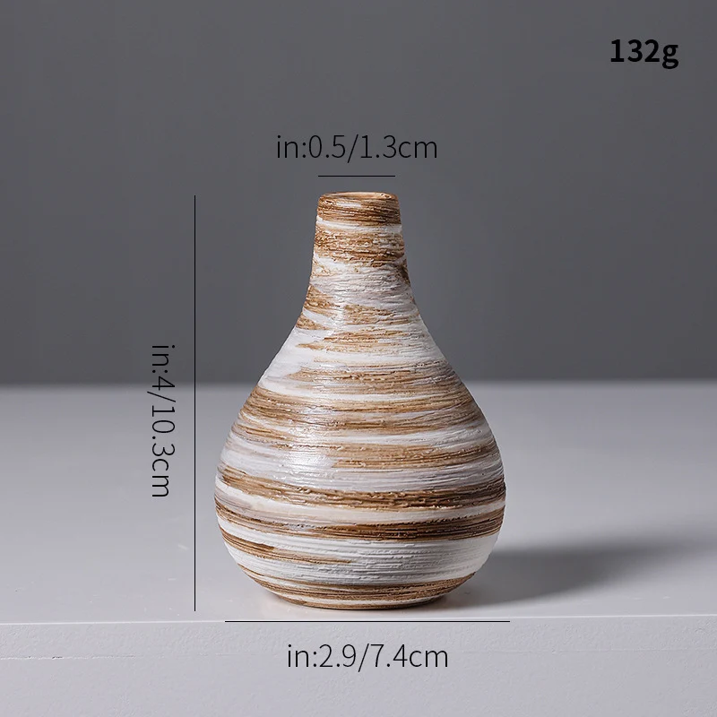 Künstlerische Spiraldesign Keramikvase Brehn